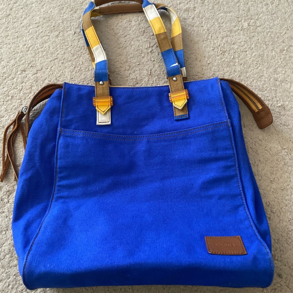Blue and Yellow Tote Bag